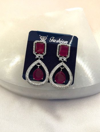 ad/cz earrings